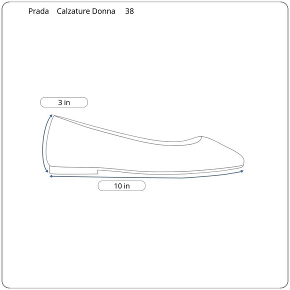 Prada Bronzo Calzature Donna Old Metal Flats 7.5 - Picture 12 of 12